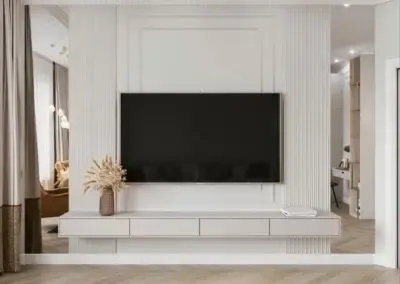 ديكورات شاشات خشبية بسيطة في حي دار البيضاء بالرياض 