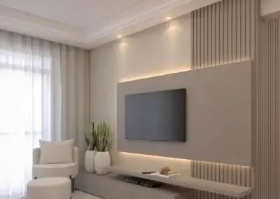 ديكورات شاشات خشبية بسيطة في حي دار البيضاء بالرياض 