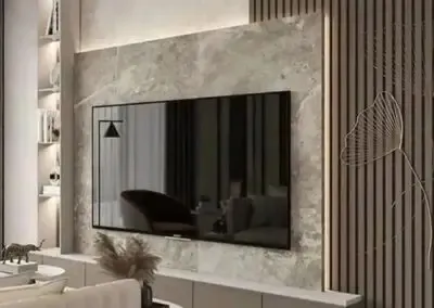 ديكورات شاشات خشبية بسيطة في حي دار البيضاء بالرياض 